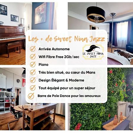 Sweet Nina Jazz Appartement Pour 5 Voyageurs, Situe A La Place De La Republique, Avec Parking Et Lit Queen Size Le Mans Kültér fotó